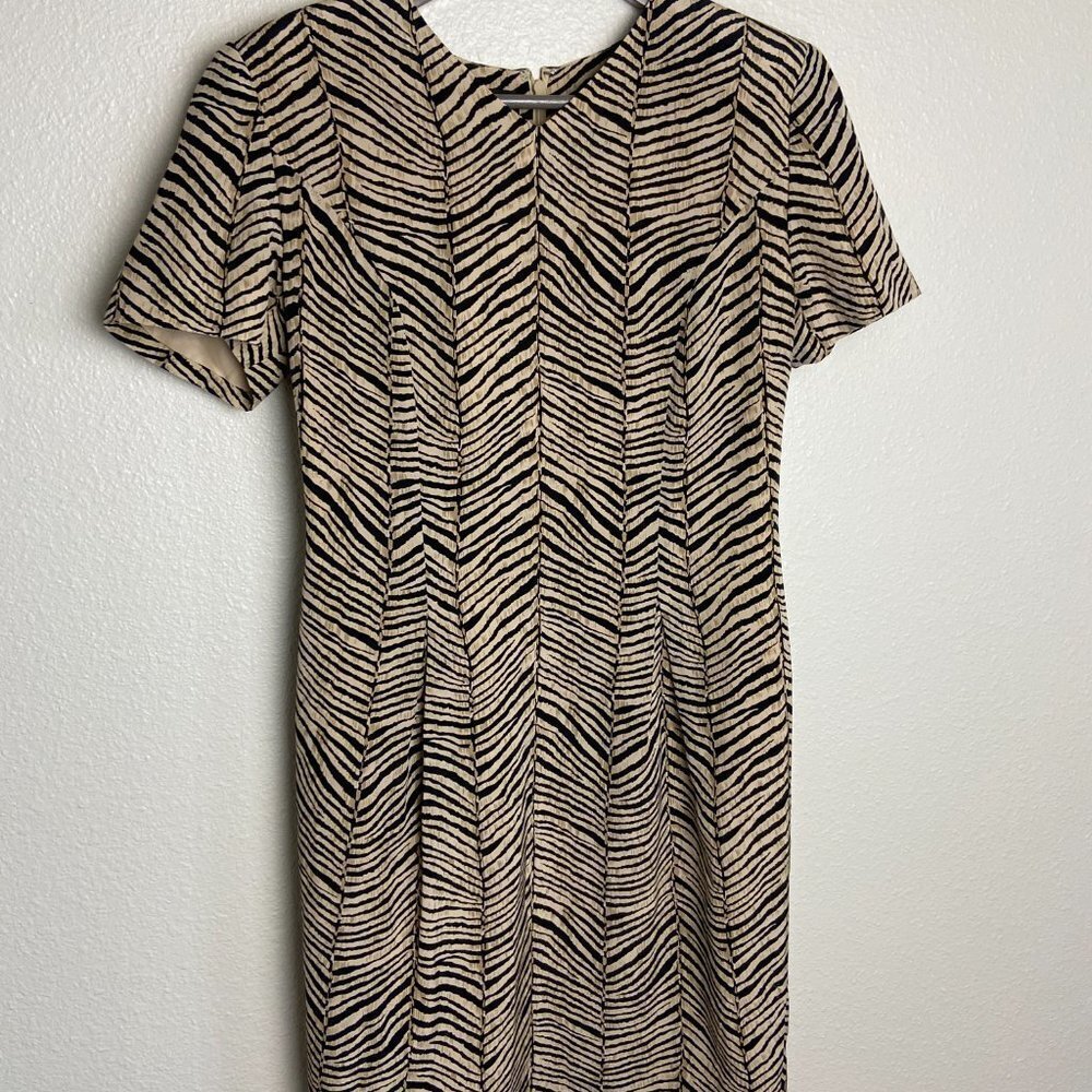 VINTAGE Patrick 100% silk Straight fitted dress Sz 6
